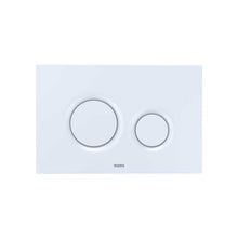 Load image into Gallery viewer, TOTO YT930#WH Basic Dual Button Round Push Plate for RP In-Wall Tank - Matte White