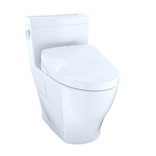 Load image into Gallery viewer, TOTO Legato One-Piece Toilet w/ WASHLET+ S500e in Cotton, 1.28 GPF, Auto Flush - TOTO MW6243046CEFGA#01