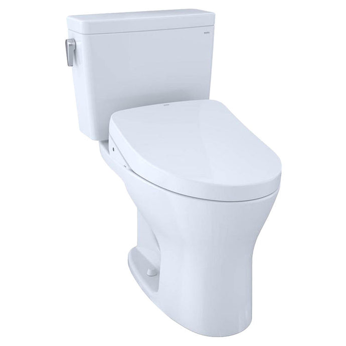 TOTO Drake Two-Piece Toilet w/ WASHLET+ S550e in Cotton, 1.6 or 0.8 GPF - TOTO MW7463056CSMG#01