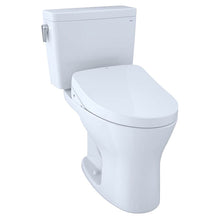 Load image into Gallery viewer, TOTO Drake Two-Piece Toilet w/ WASHLET+ S550e in Cotton, 1.28 or 0.8 GPF, Auto Flush - TOTO MW7463056CEMGA#01