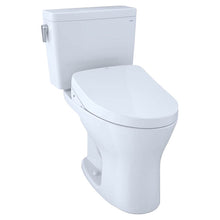 Load image into Gallery viewer, TOTO Drake Two-Piece Toilet w/ WASHLET+ S550e in Cotton, 1.28 or 0.8 GPF, Universal Height - TOTO MW7463056CEMFG#01