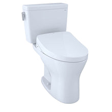 Load image into Gallery viewer, TOTO Drake Two-Piece Toilet w/ WASHLET+ S550e in Cotton, 1.28 or 0.8 GPF, Auto Flush, Universal Height - TOTO MW7463056CEMFGA#01
