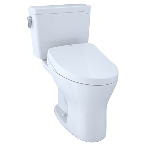 TOTO Drake Two-Piece Toilet w/ WASHLET+ S550e in Cotton, 1.28 or 0.8 GPF, Auto Flush, 10